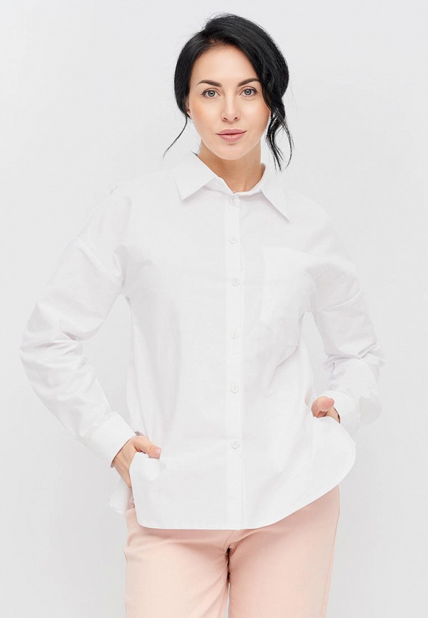 женская рубашка с длинным рукавом bellart, белая