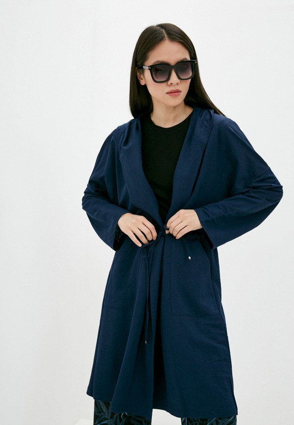 женское пальто loriata, синее