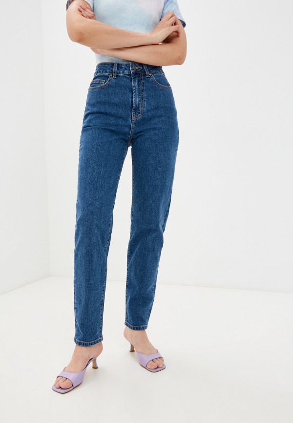 женские прямые джинсы velocity, синие