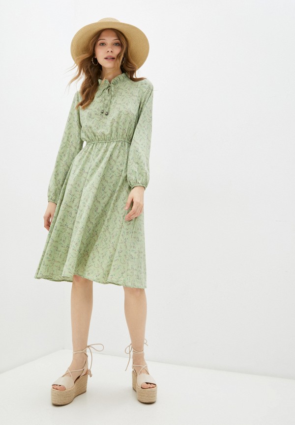 женское повседневные платье froggi, зеленое