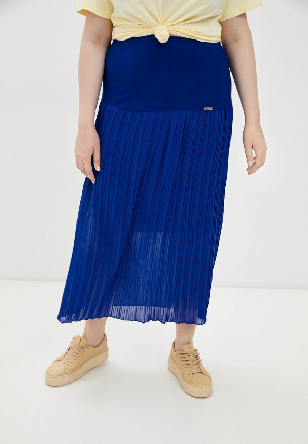 женская плиссированные юбка prewoman, синяя