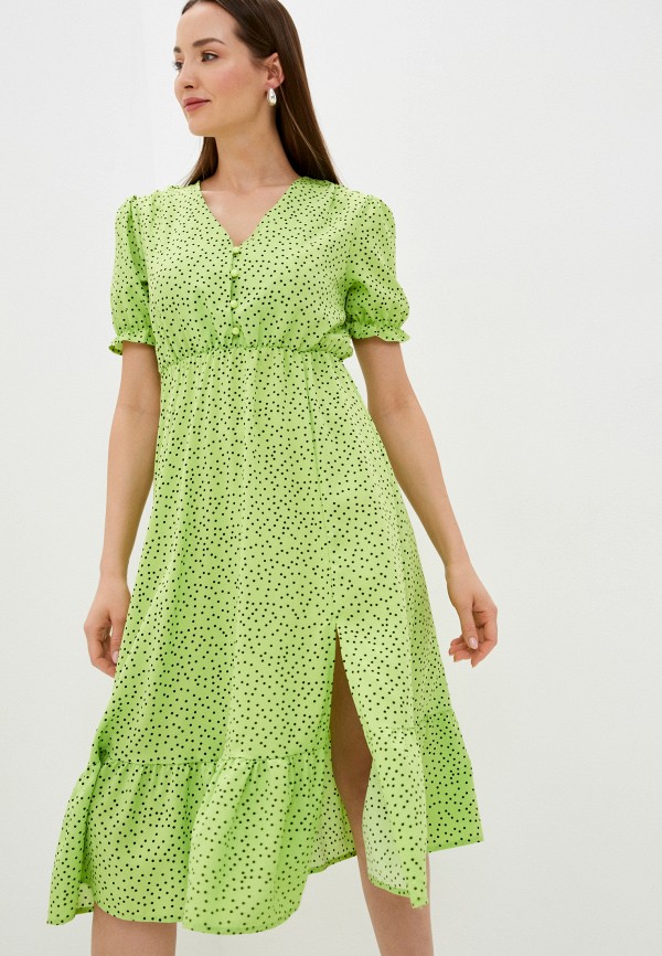 женское повседневные платье fadjo, зеленое