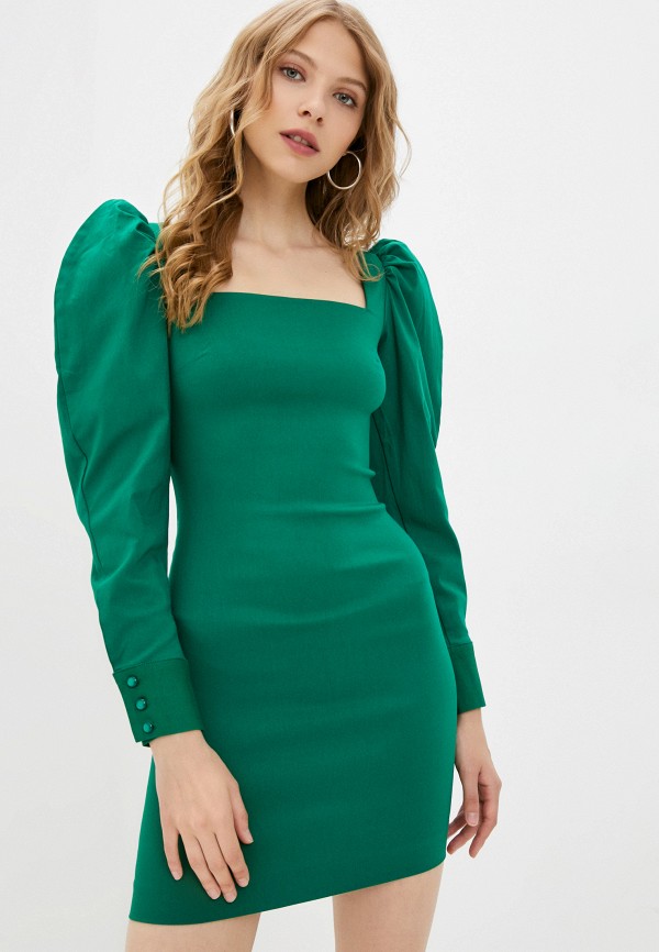 женское платье-футляр onze, зеленое