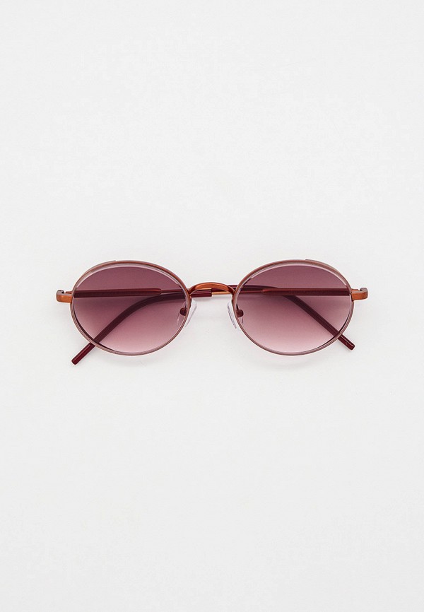 женские круглые солнцезащитные очки furlux, коричневые