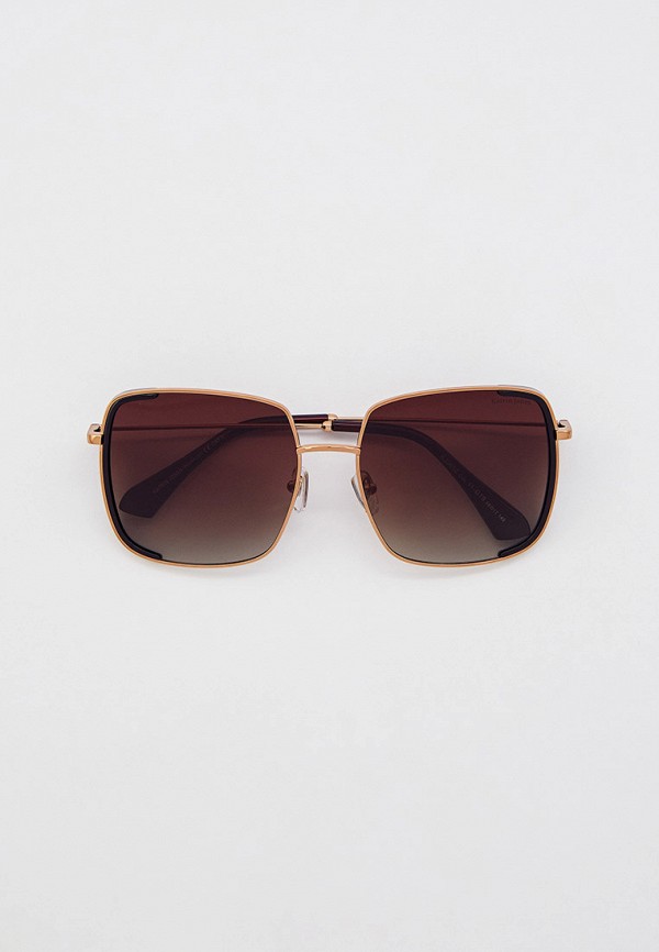 женские квадратные солнцезащитные очки katrin jones, золотые