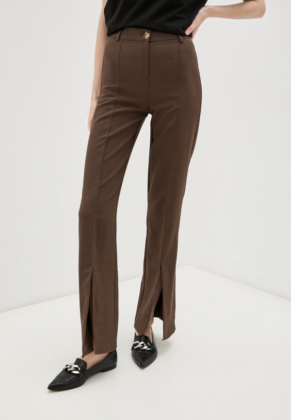 женские повседневные брюки elardis, коричневые