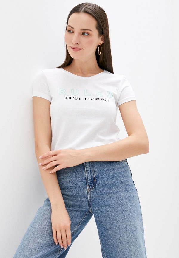 женская футболка colin’s, бирюзовая