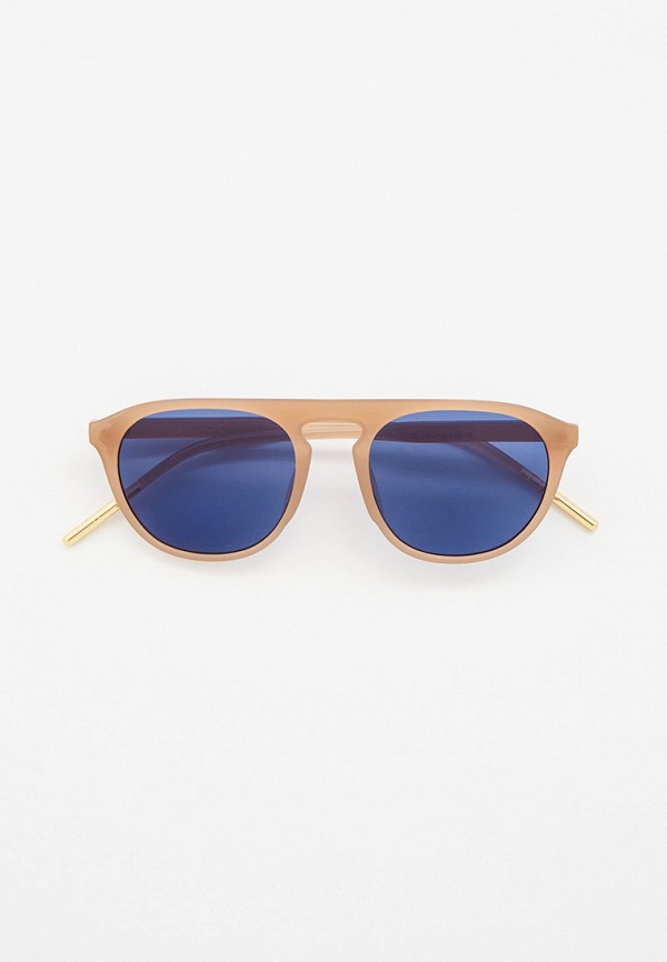 женские круглые солнцезащитные очки vitacci, коричневые