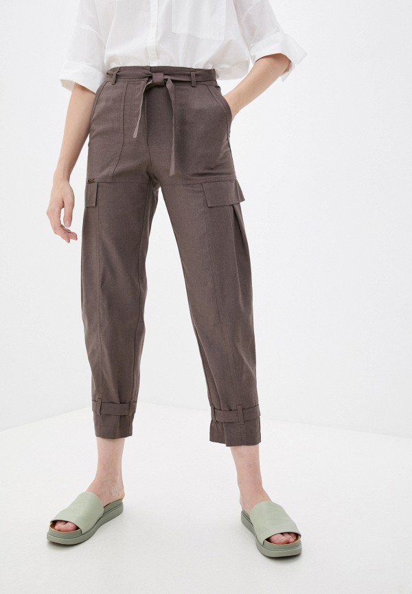 женские брюки карго dimma, коричневые