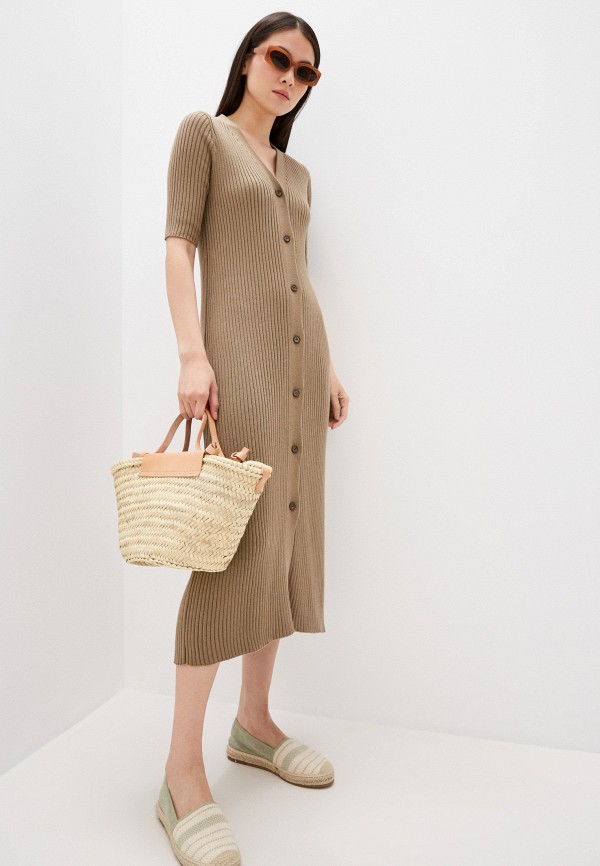 женское платье-свитеры lascavi, коричневое