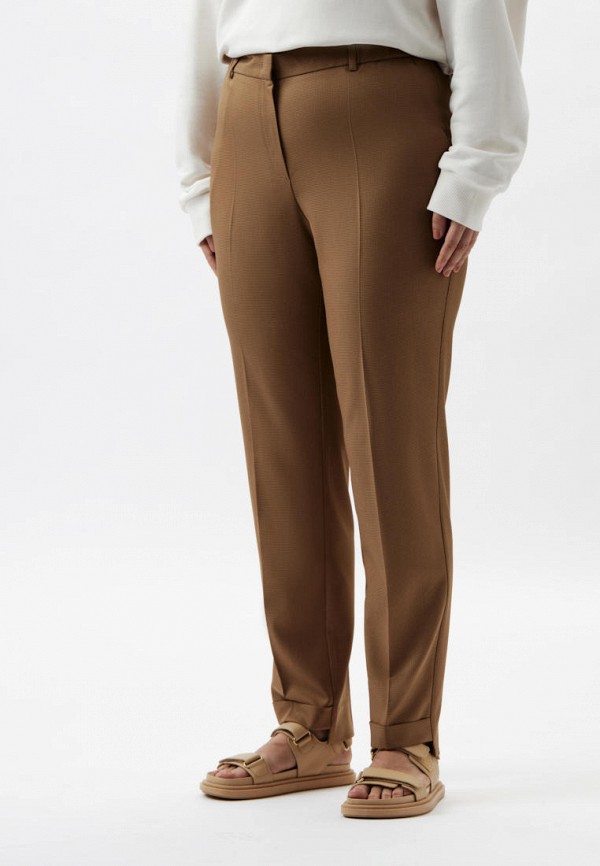 женские повседневные брюки antiga, коричневые