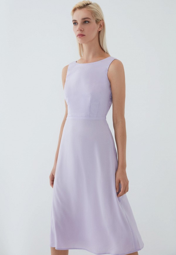 женское повседневные платье zarina, фиолетовое