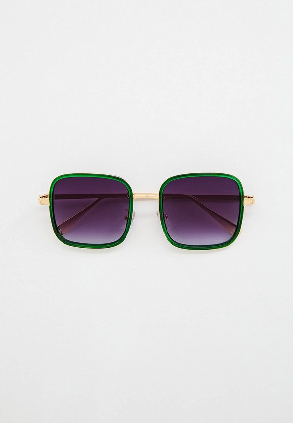 женские квадратные солнцезащитные очки wow miami, зеленые