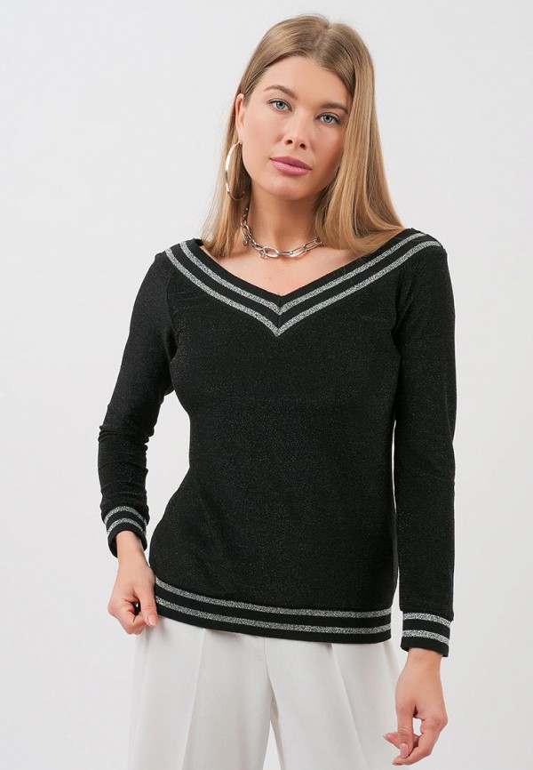 женский пуловер lussotico, черный