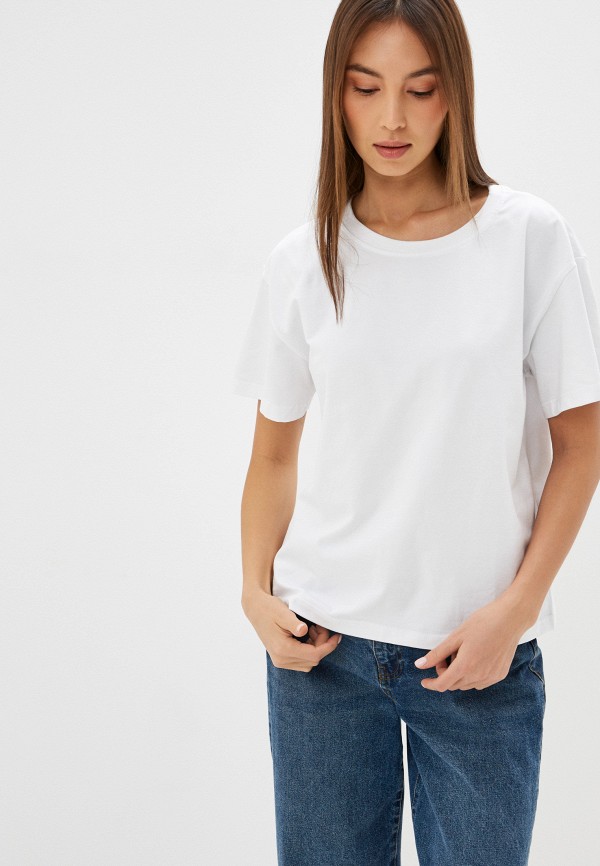 женская футболка i love shopping, белая