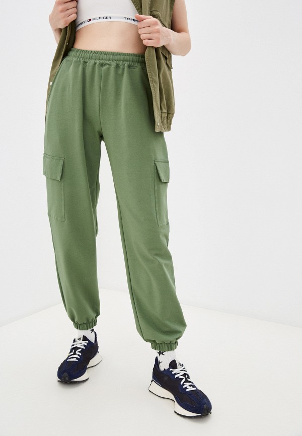 женские брюки джоггеры d.s, зеленые