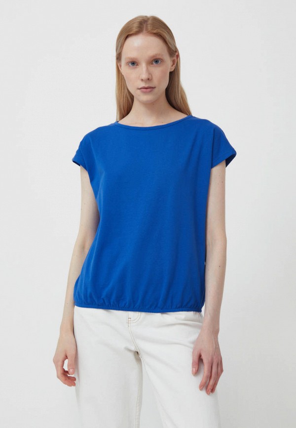 женская футболка finn flare, синяя
