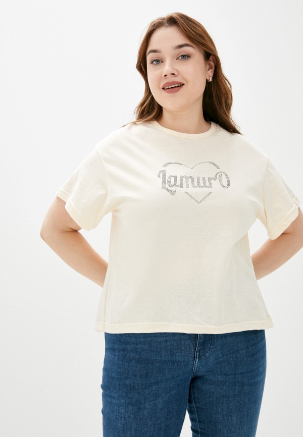 женская футболка lamuro, бежевая