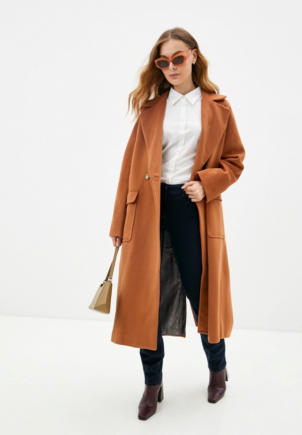 женское пальто sashaostrov, коричневое