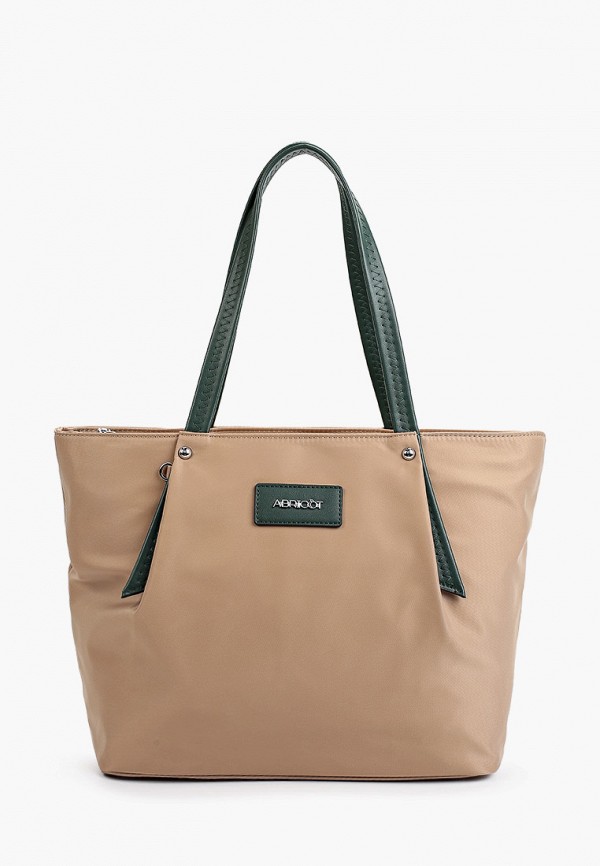 женская сумка-шоперы abricot, бежевая