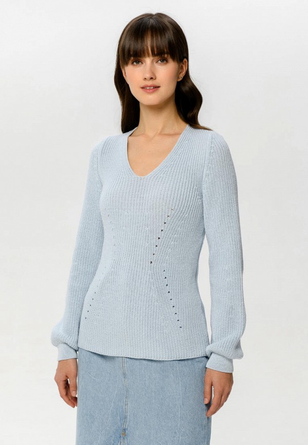 женский пуловер scandica, голубой