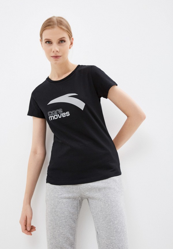 женская спортивные футболка anta, черная