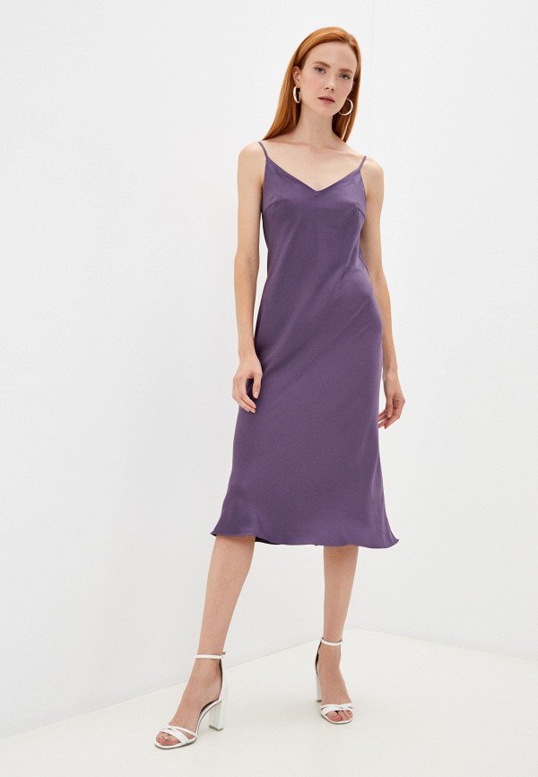 женское платье-комбинация amie, фиолетовое