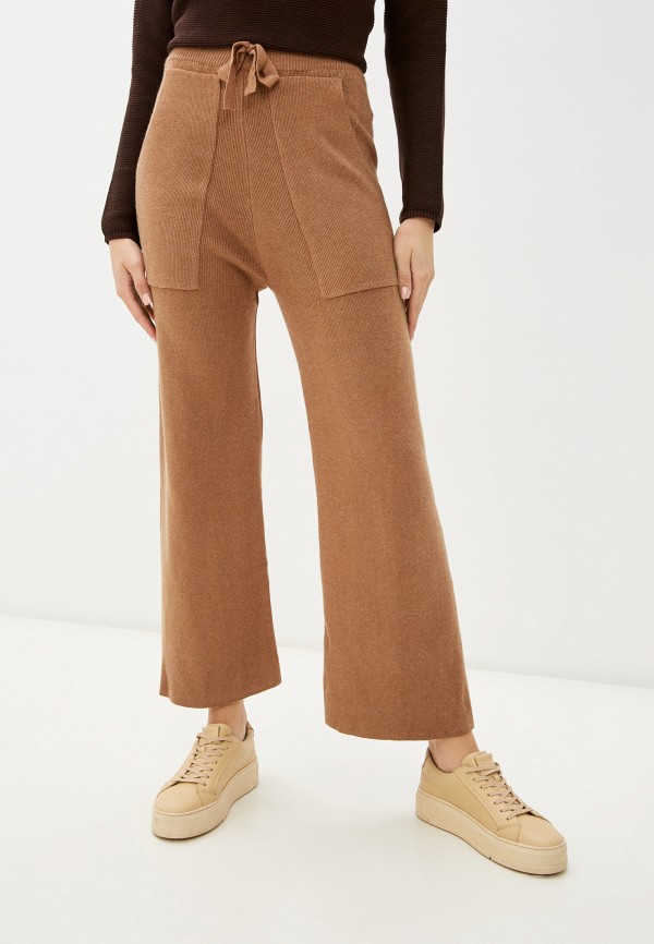 женские повседневные брюки katomi, коричневые