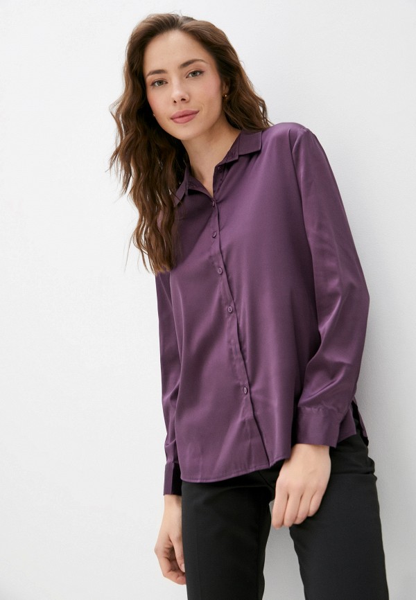 женская блузка с длинным рукавом woman ego, фиолетовая
