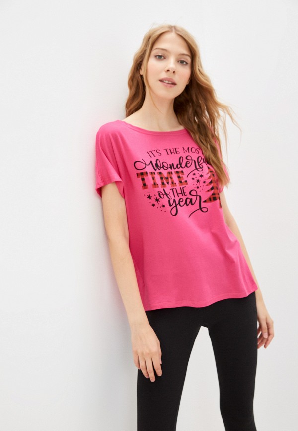 женская спортивные футболка blacksi, розовая