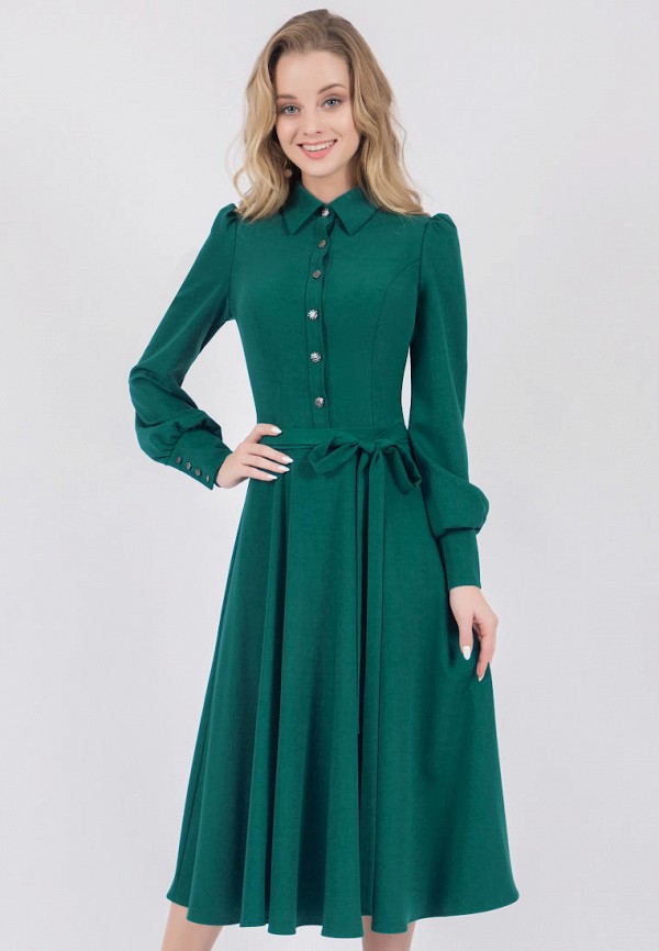 женское платье-рубашки marichuell, зеленое