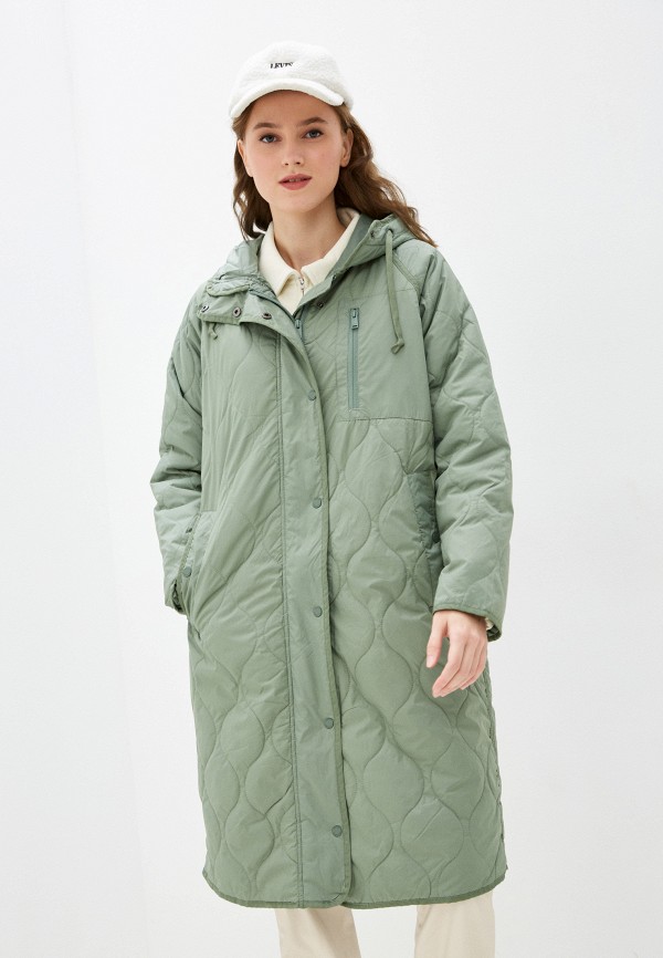 женская утепленные куртка o’stin, зеленая