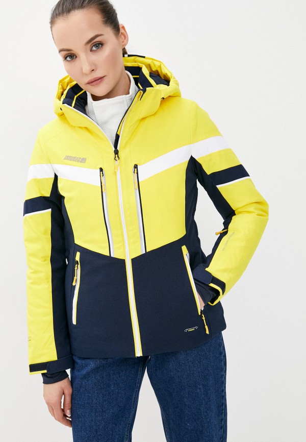 женская горнолыжные куртка high experience, желтая