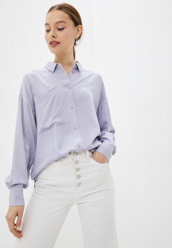 женская блузка с длинным рукавом baon, фиолетовая