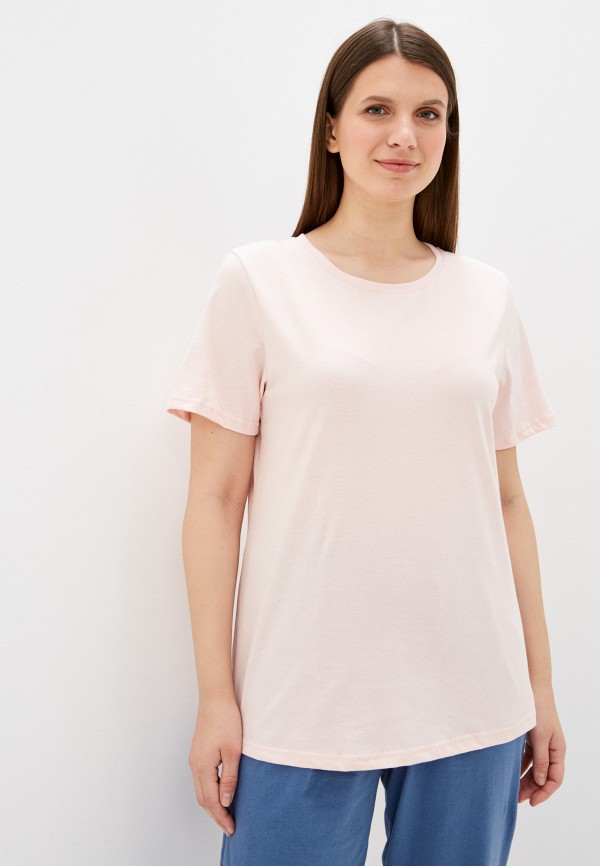 женская футболка lika dress, розовая