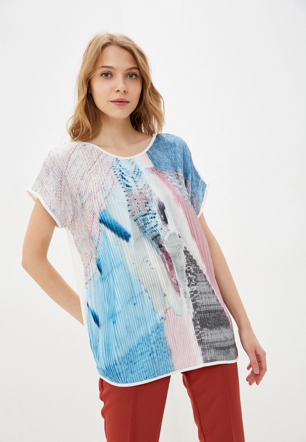 женская блузка с коротким рукавом lilly bennet, разноцветная