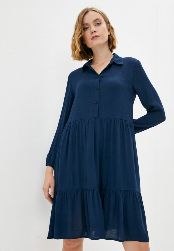 женское платье-рубашки raya, синее