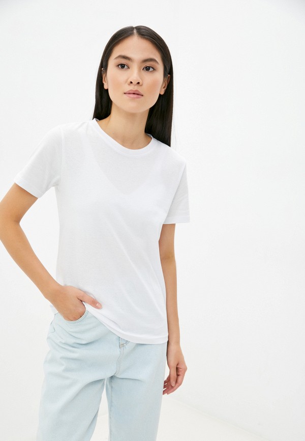 женская футболка happyfox, белая