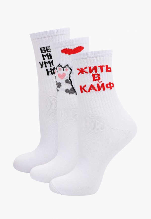женские носки happyfox, белые
