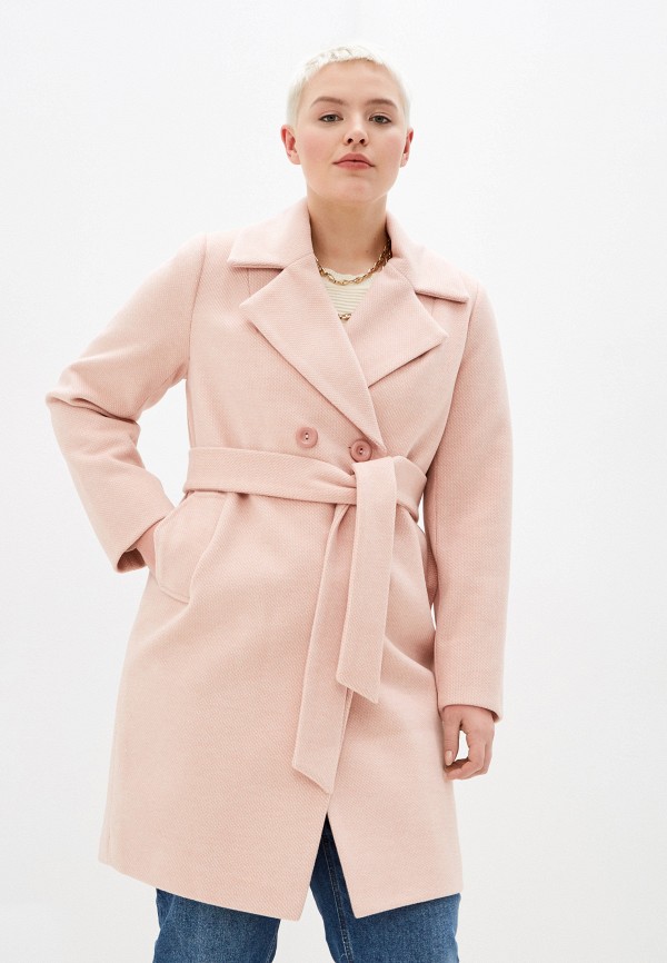 женское пальто louren wilton, розовое