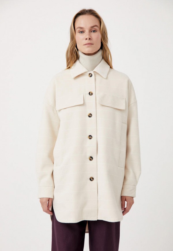 женское пальто finn flare, белое