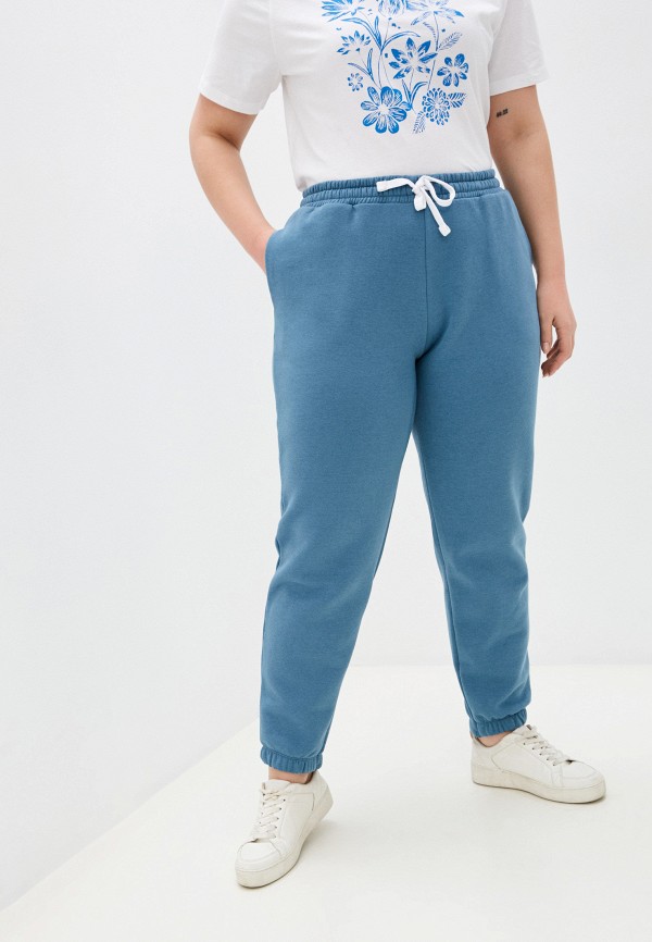 женские спортивные брюки mark formelle, голубые