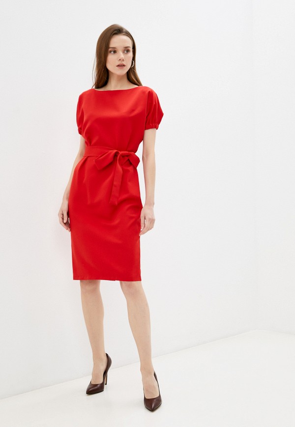 женское повседневные платье sdress, красное