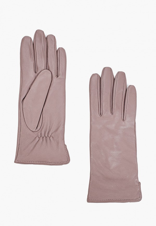 женские кожаные перчатки labbra, розовые