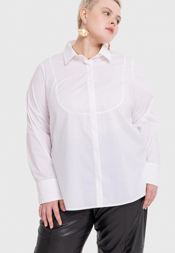 женская рубашка с длинным рукавом w&b, белая