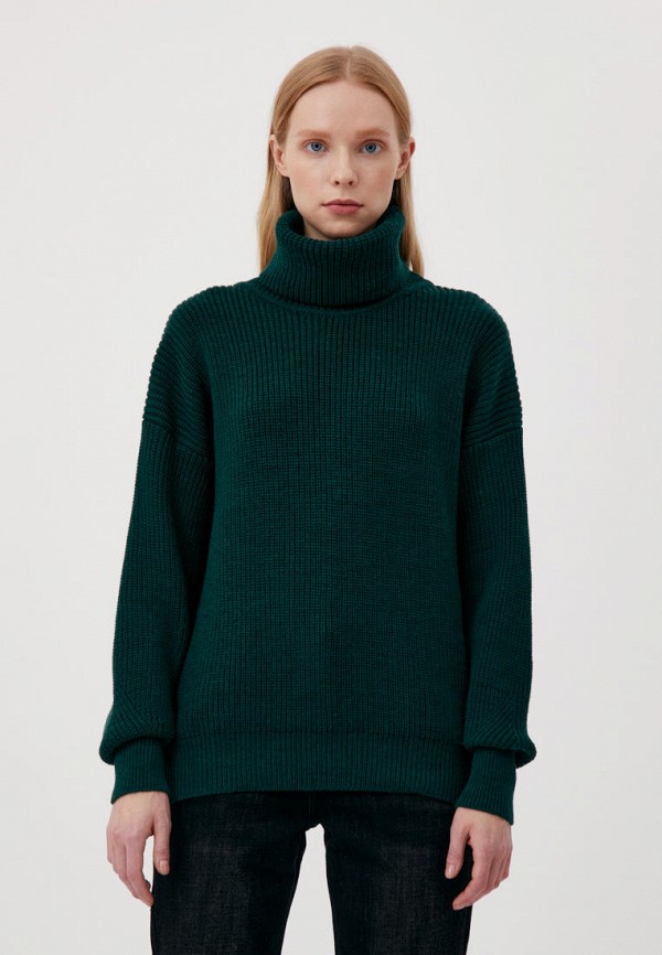 женский свитер finn flare, зеленый