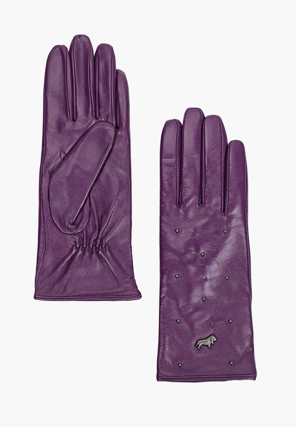 женские кожаные перчатки labbra, фиолетовые