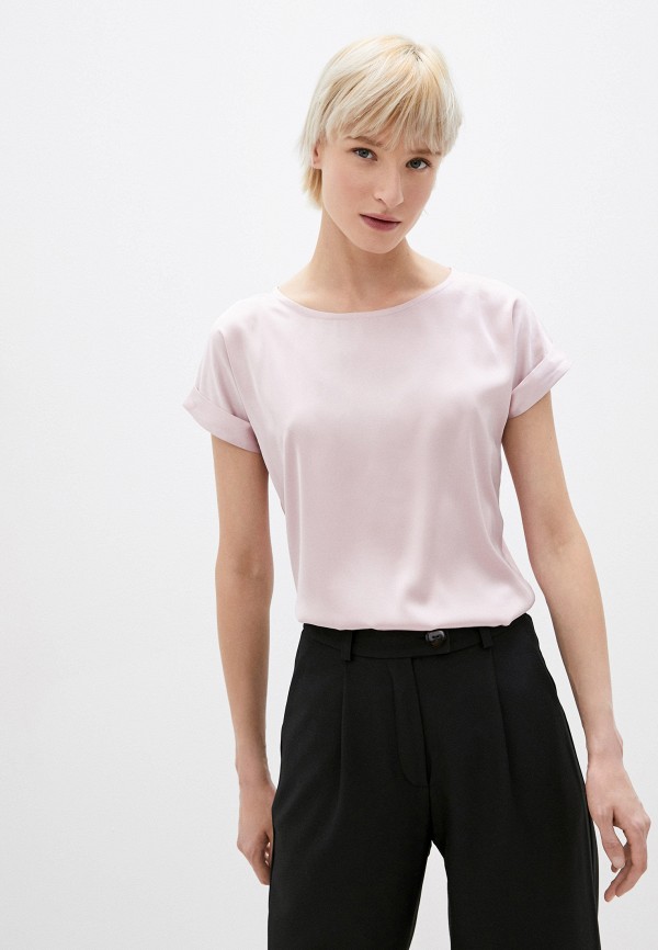 женская блузка с коротким рукавом sdress, розовая