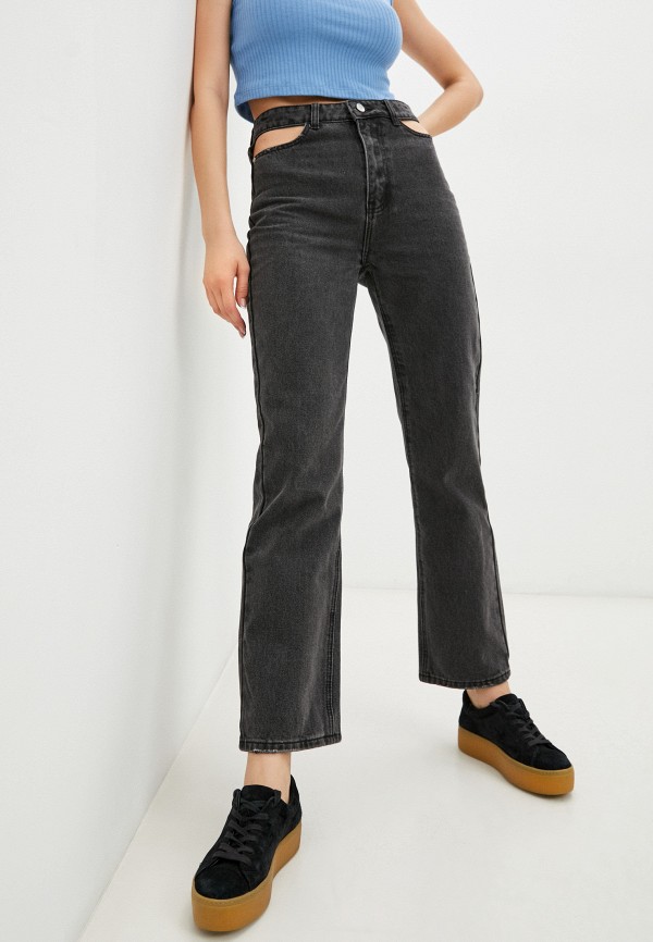 женские прямые джинсы sela, серые