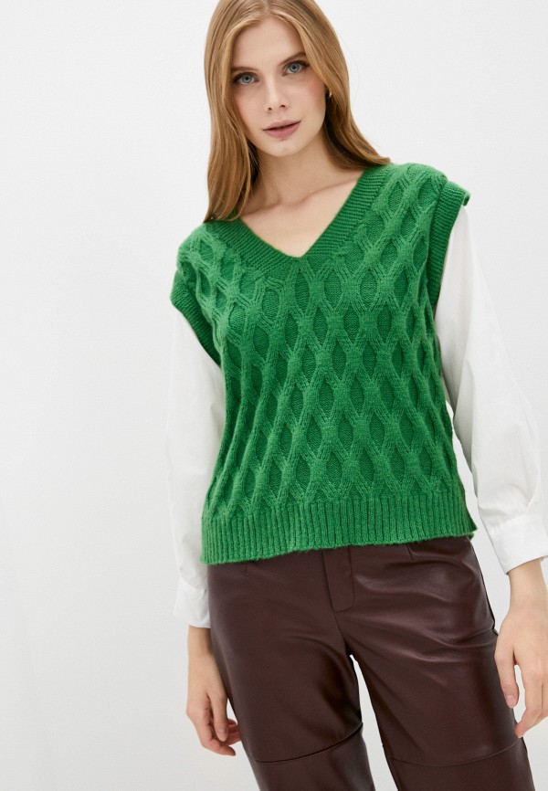 женский пуловер indiano natural, зеленый